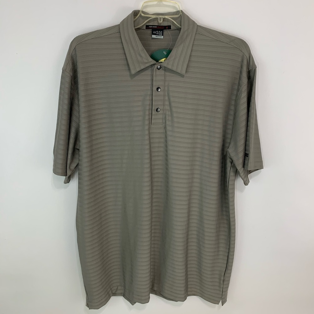 Nike FITDRY Tiger Woods Collection grey polo NWT - Picture 1 of 7